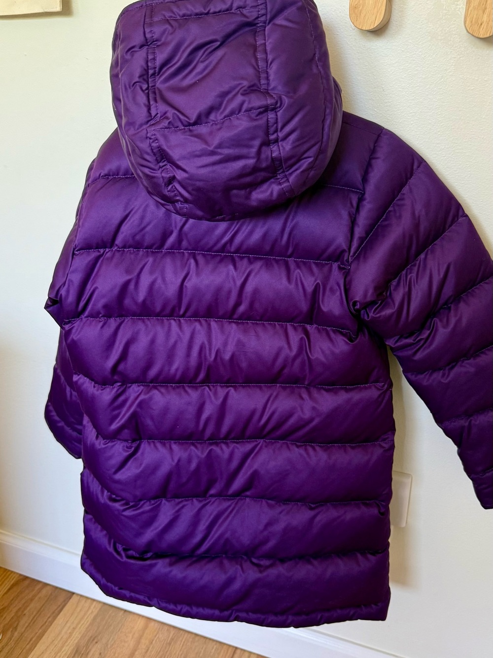 Patagonia Kids Purple Quilted Puffer Coat - Picture 3 of 7
